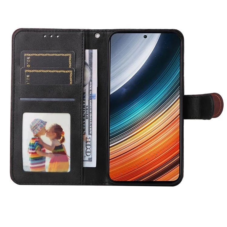 Per Xiaomi Redmi K40S 5G / Poco F4 5G Copertura Pelle Pelle Magnetic Classe Collf Pettura PU Pafetto Pafetto Caso Del Pafettolo - Nero