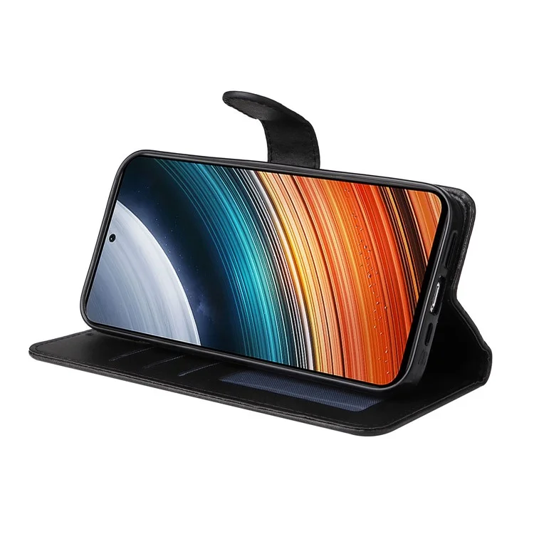 Per Xiaomi Redmi K40S 5G / Poco F4 5G Copertura Pelle Pelle Magnetic Classe Collf Pettura PU Pafetto Pafetto Caso Del Pafettolo - Nero