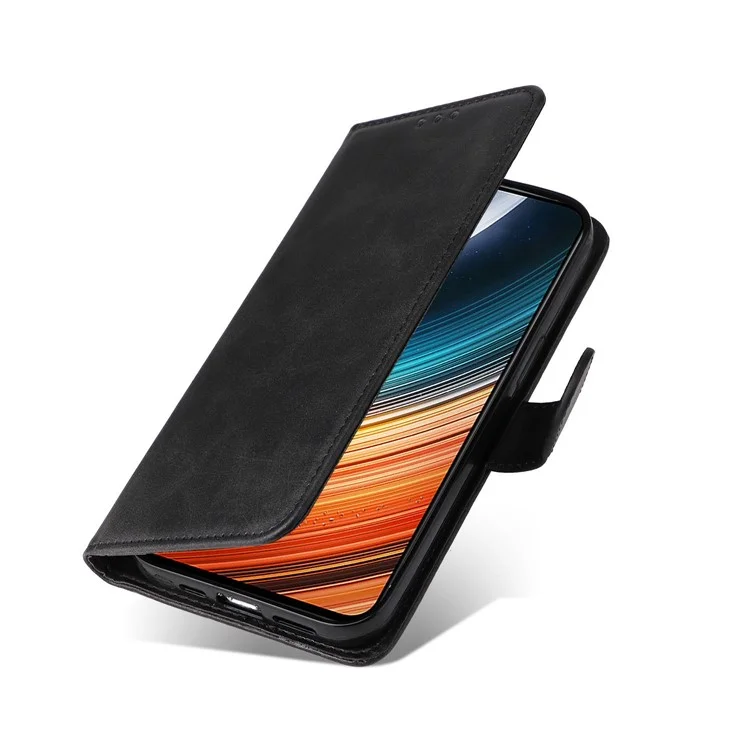 Per Xiaomi Redmi K40S 5G / Poco F4 5G Copertura Pelle Pelle Magnetic Classe Collf Pettura PU Pafetto Pafetto Caso Del Pafettolo - Nero