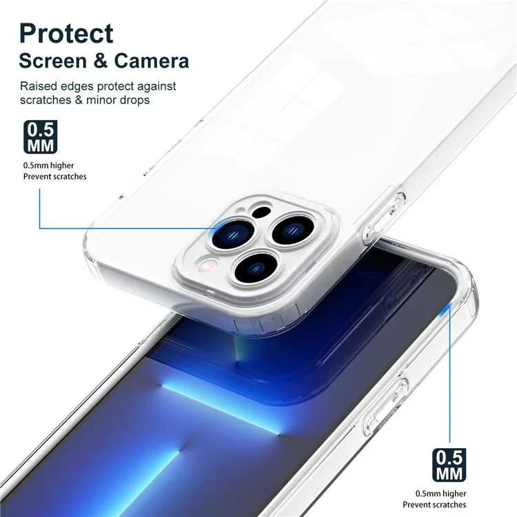 For iPhone 11 Pro 5.8 inch 3-in-1 Design Clear TPU + PC Phone Back Case Anti-scratch Anti-drop Cover - White