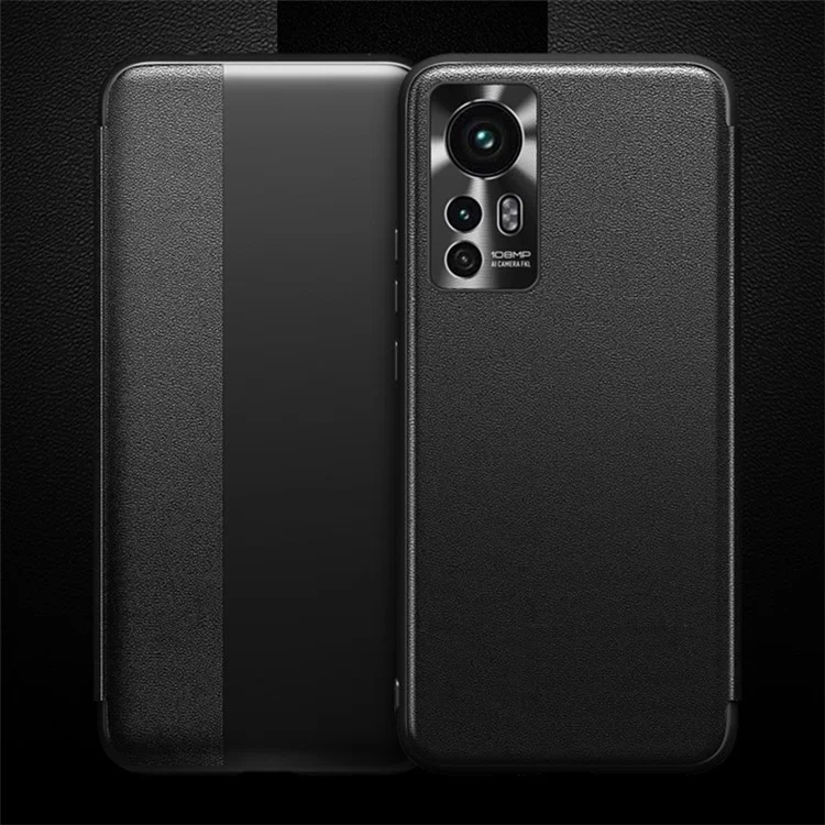 Fukelai Para Xiaomi 12 Pro 5G / 12S Pro 5G / 12 Pro (dimensidad) 5 g de la Visión Del Teléfono Del Teléfono Diseño de Ventana Anti-cortes - Negro
