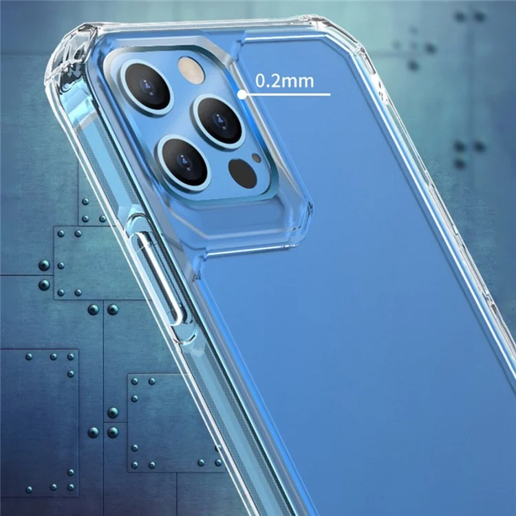 Atouchbo Anti-Yellow Back Cover Для Iphone 14 6,1 Дюйма Ultra Clear Soft Tpu Chase Case Anti-fall Mobile Phore Shell