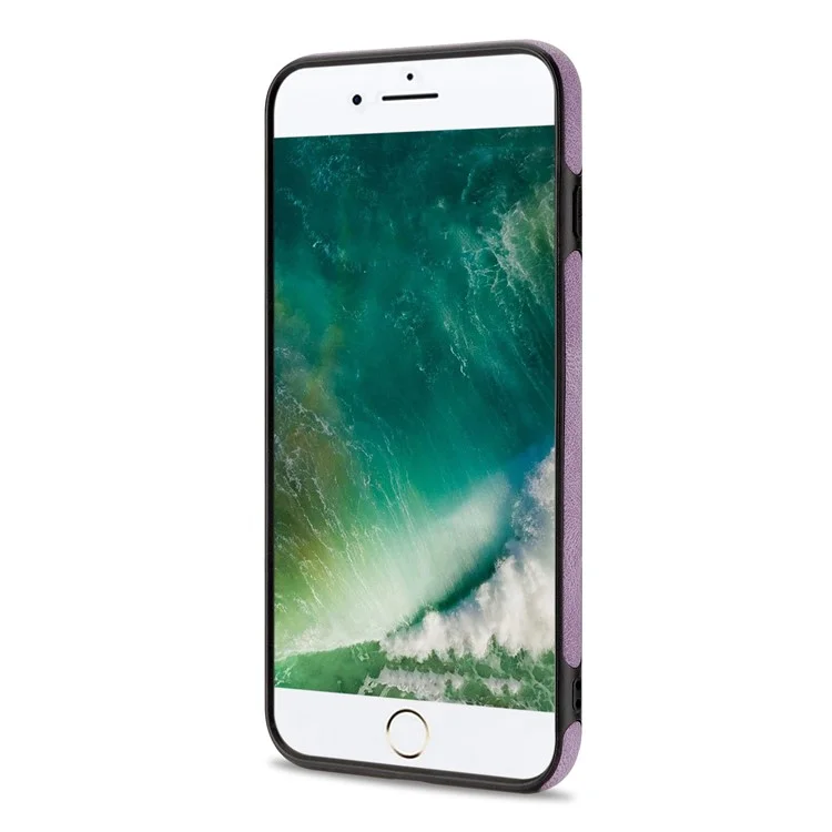 n. Bekus Pour Iphone 8 / 7 / SE (2020) / SE (2022) PU Cuir + Tpu Shell de Téléphone Portable RFID Blocking Vertical Carte Holder Kickstand Téléphone Case - Violet