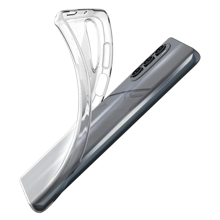 Pour Motorola Moto G62 5G Soft TPU Phone Case Drop-proof Ultra Slim Transparent Back Cover