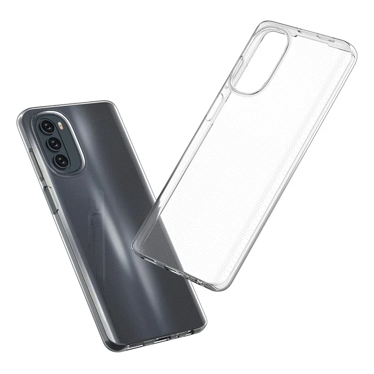 Pour Motorola Moto G62 5G Soft TPU Phone Case Drop-proof Ultra Slim Transparent Back Cover