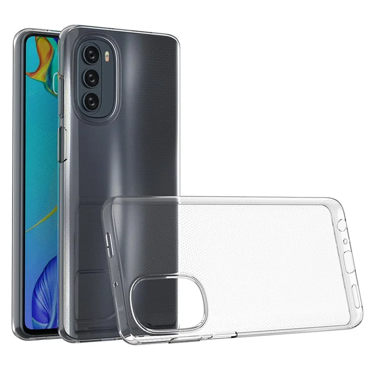 Pour Motorola Moto G62 5G Soft TPU Phone Case Drop-proof Ultra Slim Transparent Back Cover