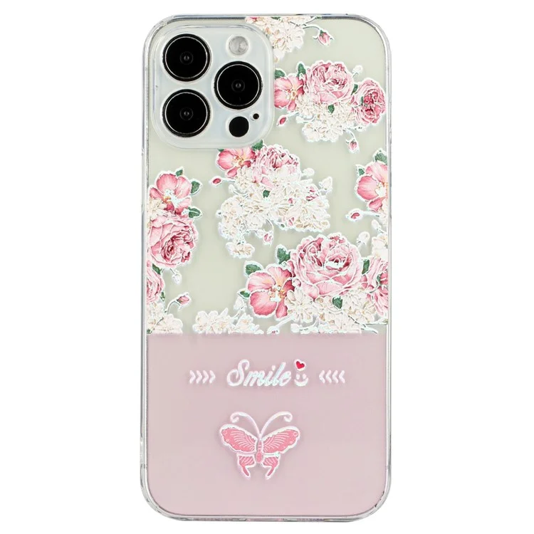 Pour Iphone 14 Pro 6,1 Pouces Soft TPU TPU Antrach Thelle Thello Case Court - Rouge