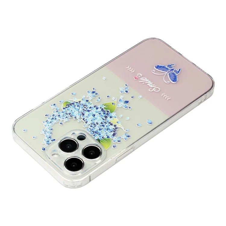 Pour Iphone 14 Pro 6,1 Pouces Soft TPU TPU Antrach Thelle Thello Case Court - Rouge