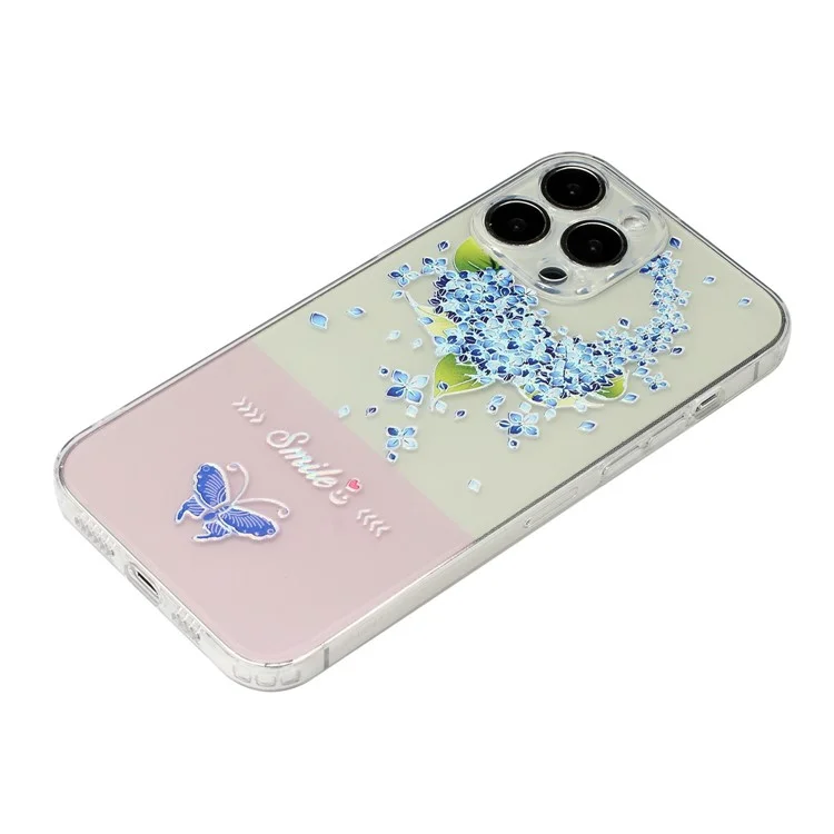 Pour Iphone 14 Pro 6,1 Pouces Soft TPU TPU Antrach Thelle Thello Case Court - Rouge