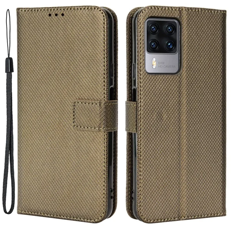 Для Cubot X50 Diamond Texture PU - Коричневый