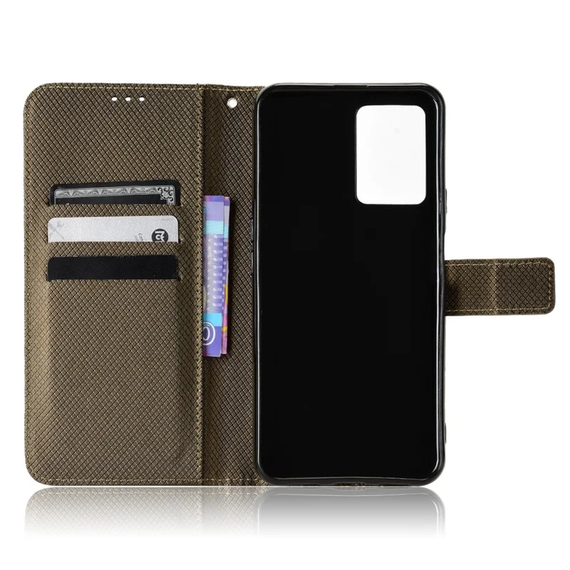 Для Cubot X50 Diamond Texture PU - Коричневый