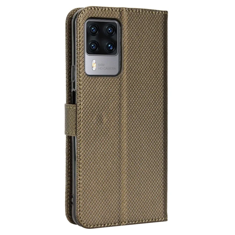 Для Cubot X50 Diamond Texture PU - Коричневый