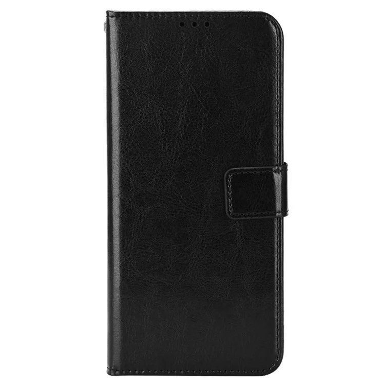 Для Cubot X50 Crazy Horse Texture Wallet Anti-feear Case Stand TPU+PU - Черный