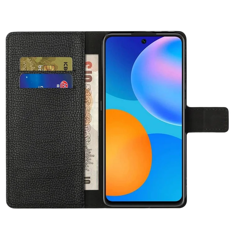 Para Motorola Moto G42 5G PU Cata de Catagem Casa de Catura Funcional de Protencionação Função Litchi Textura Tapa Magnética - Preto