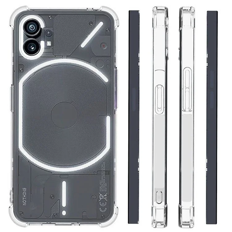 For Nothing phone (1) 5G Drop-proof Soft TPU Phone Case Non-slip Anti-scratch Mobile Phone Back Cover