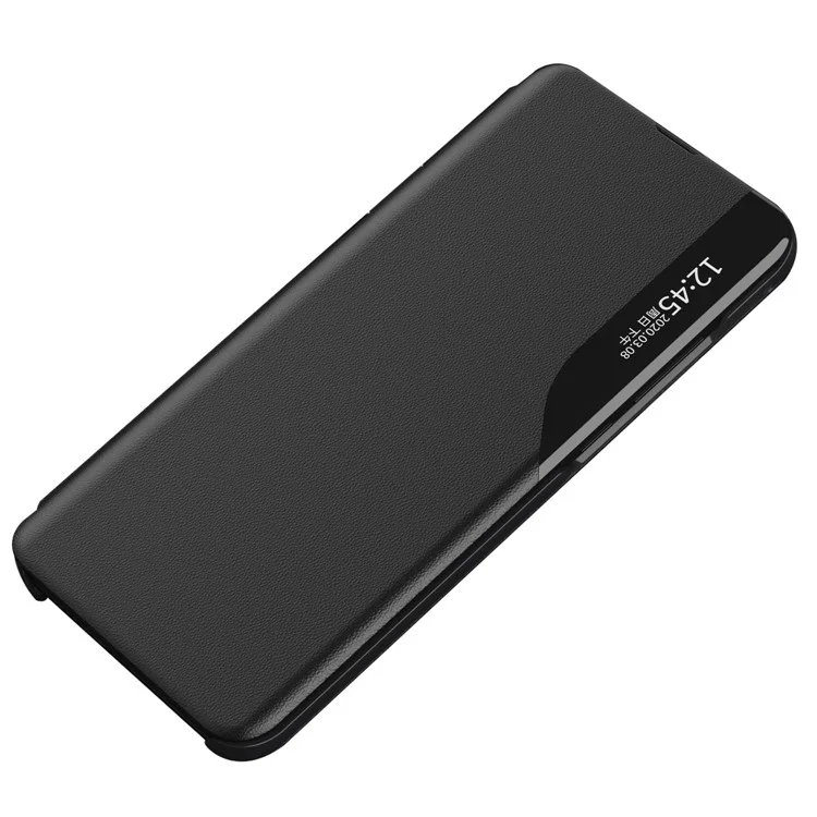For Nothing Phone (1) 5G Phone Case Folio Flip PU Leather Stand Cover - Black