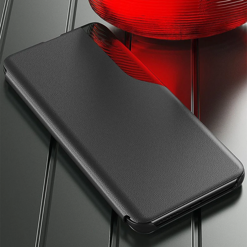 For Nothing Phone (1) 5G Phone Case Folio Flip PU Leather Stand Cover - Orange