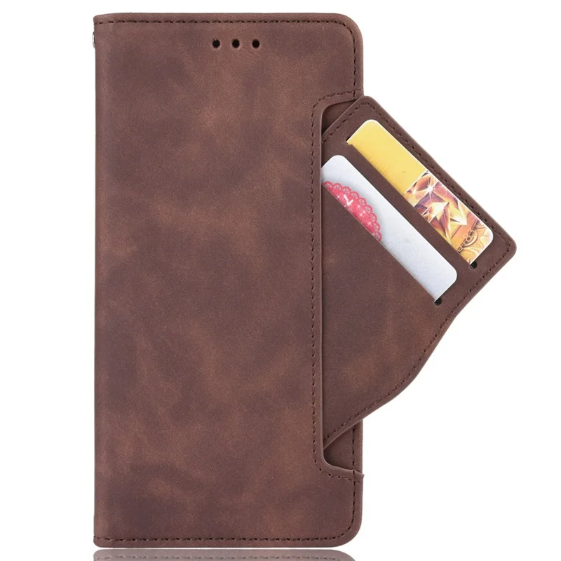 Phone Case for Nothing phone (1) 5G, PU Leather Multiple Card Slots Wallet Feature Full Body Protection Cover with Stand - Brown
