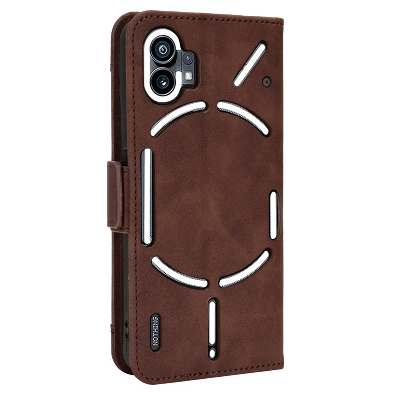 Phone Case for Nothing phone (1) 5G, PU Leather Multiple Card Slots Wallet Feature Full Body Protection Cover with Stand - Brown