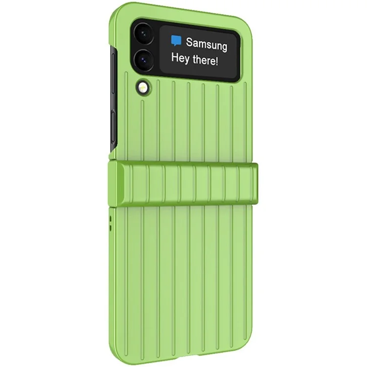 IMAK JS-3 Suitcase Style Series para Samsung Galaxy Z Flip4 5G Hinge Design Anti-queda Hard PC Phone Cover - Verde