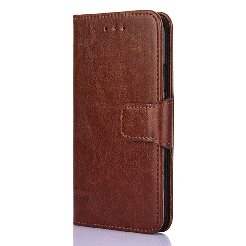 For OnePlus 10T 5G / Ace Pro 5G Texture PU Leather Wallet Flip Case Folio Book Design Magnetic Closure Stand Protective Cover - Brown