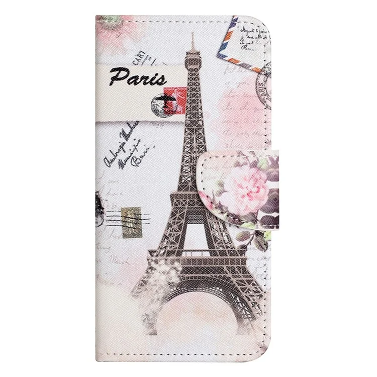 For Nothing phone (1) 5G Pattern Printing Phone Case Cross Texture PU Leather Hands-free Stand Wallet Folio Flip Cover - Tower