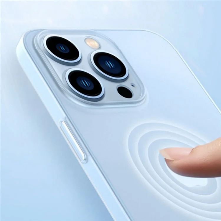 Yoobao Mattelefonhülle Für Iphone 13 Pro Max. 6,7 Zoll Ultra-dünner Anti-fall-deckungs-silikon+acryl-slim-gehäuse - Blau
