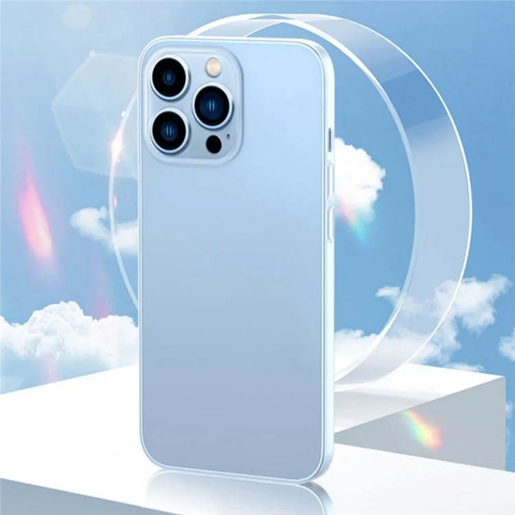 Yoobao Mattelefonhülle Für Iphone 13 Pro Max. 6,7 Zoll Ultra-dünner Anti-fall-deckungs-silikon+acryl-slim-gehäuse - Blau