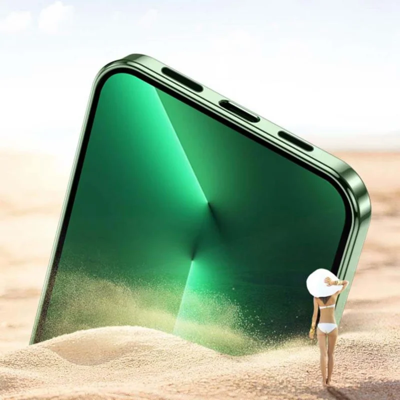 YOOBAO For iPhone 13 Pro 6.1 inch Anti-scratch Camera Protection Phone Case Shockproof Clear Silicone Cover Support Wireless Magnetic Charge - Green