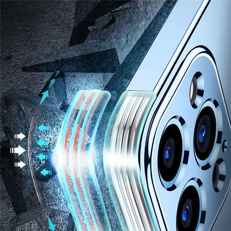 Yoobao Für Iphone 13 Pro 6,1 Zoll Gerade Kanten-silikon-hülle Anti-drogen-elektroplatten-telefonabdeckung - Baby Blau