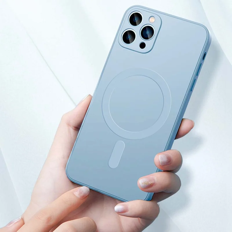 YOOBAO Magnetic Silicone Case for iPhone 13 Pro Max 6.7 inch Protective Phone Cover Shockproof Slim Case - Light Purple