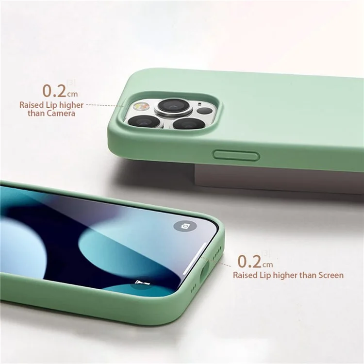 Yoobao Für Iphone 13 Pro 6,1 Zoll Soft Silicon Case Ultra Slim Smooth Touch Anti-drop-telefonabdeckung - Grün