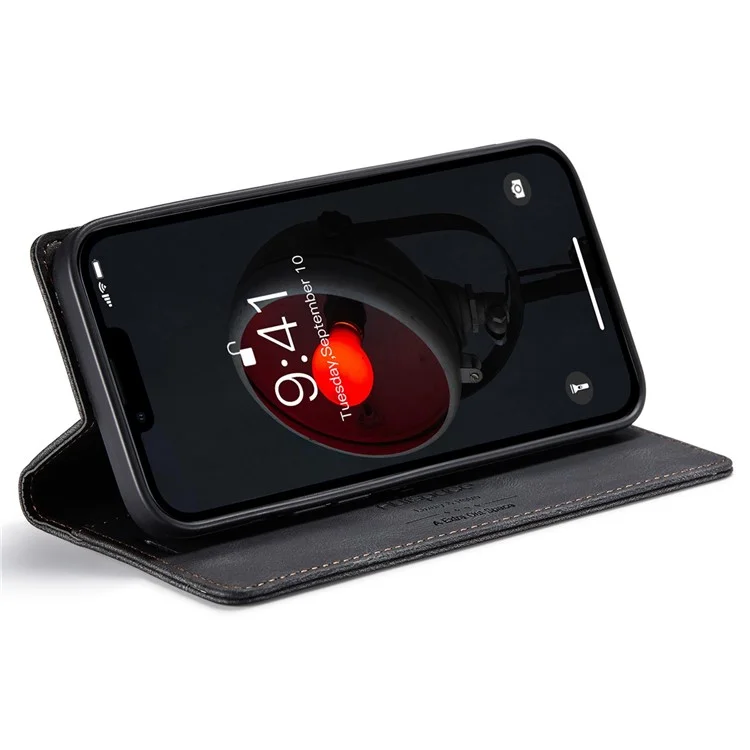 Serie AUTSPACE A01 Para Iphone 14 6.1 Pulgadas Case de Teléfonos Móvil - Negro