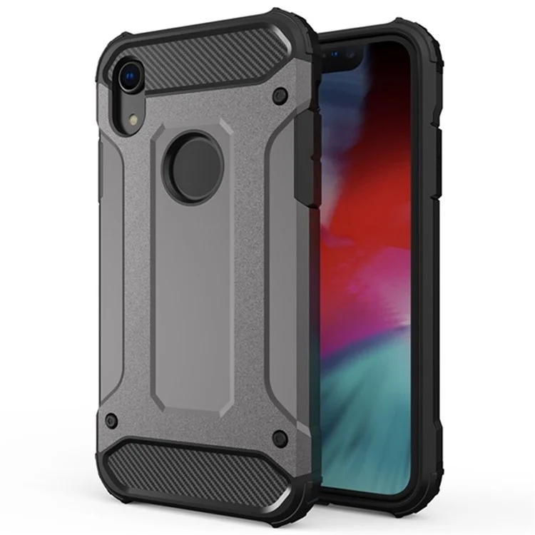 Phone Case for iPhone XR 6.1 inch, Anti-drop Protection TPU + PC Back Cover Cell Phone Case - Grey