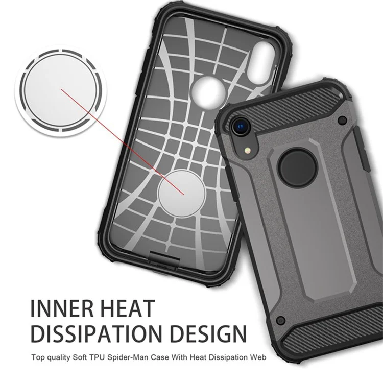 Phone Case for iPhone XR 6.1 inch, Anti-drop Protection TPU + PC Back Cover Cell Phone Case - Grey