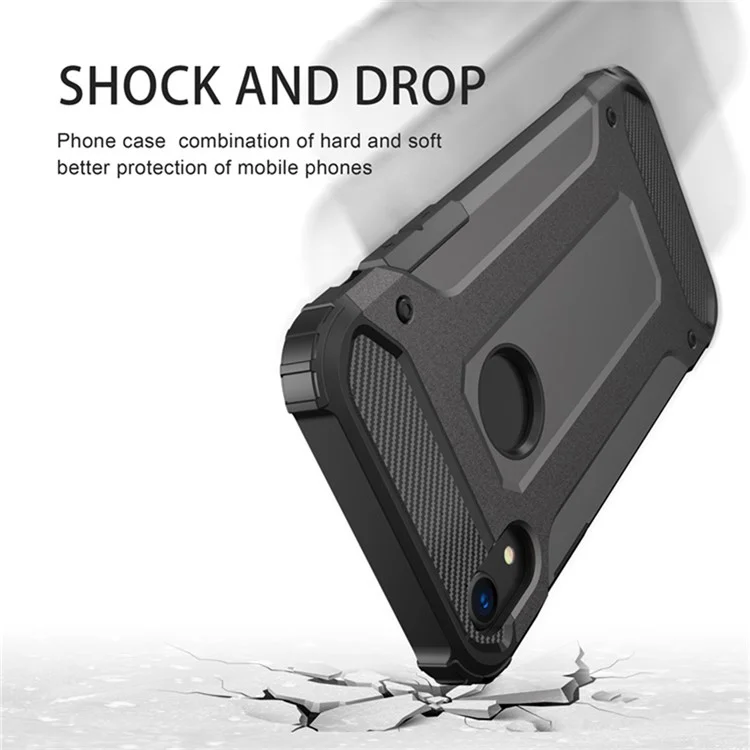Phone Case for iPhone XR 6.1 inch, Anti-drop Protection TPU + PC Back Cover Cell Phone Case - Grey