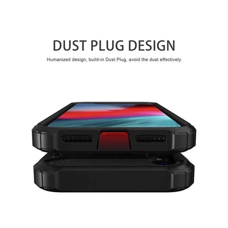 Phone Case for iPhone XR 6.1 inch, Anti-drop Protection TPU + PC Back Cover Cell Phone Case - Grey