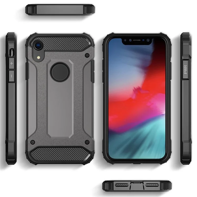 Phone Case for iPhone XR 6.1 inch, Anti-drop Protection TPU + PC Back Cover Cell Phone Case - Grey
