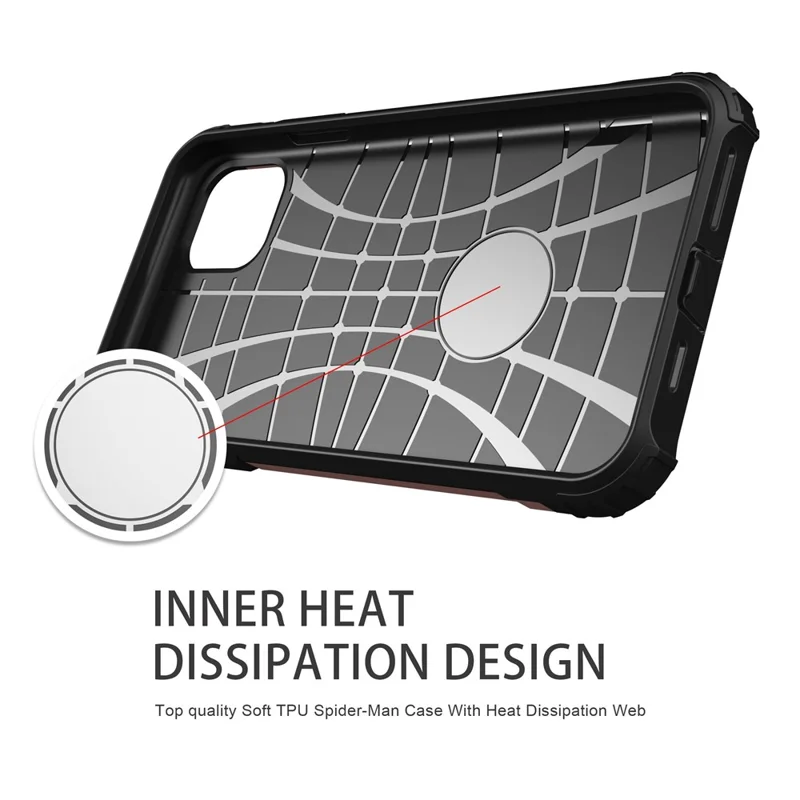 Phone Case for iPhone 11 Pro Max 6.5 inch, Anti-scratch Anti-fall TPU + PC Back Cover Protective Shell - Rose Gold