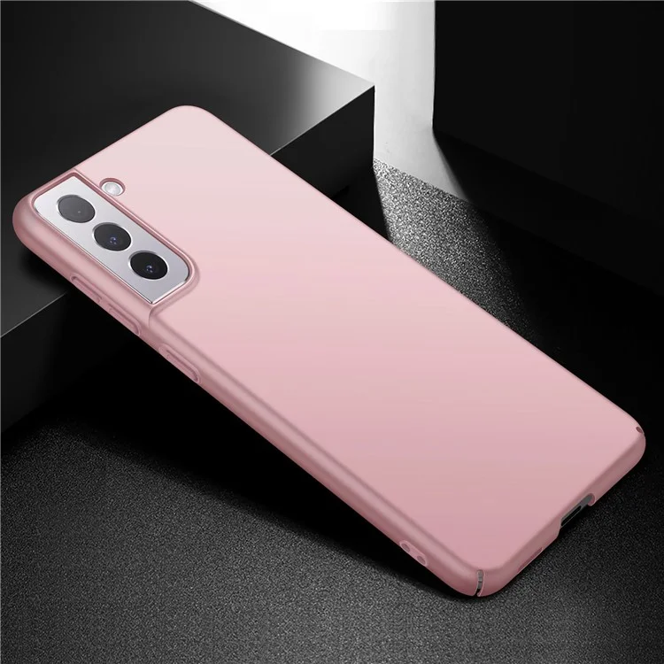 Для Samsung Galaxy S21 fe 5G Анти-каплей с Твердым Цветом Case Case Shockper Hard PC Back Cover - Розовое Золото