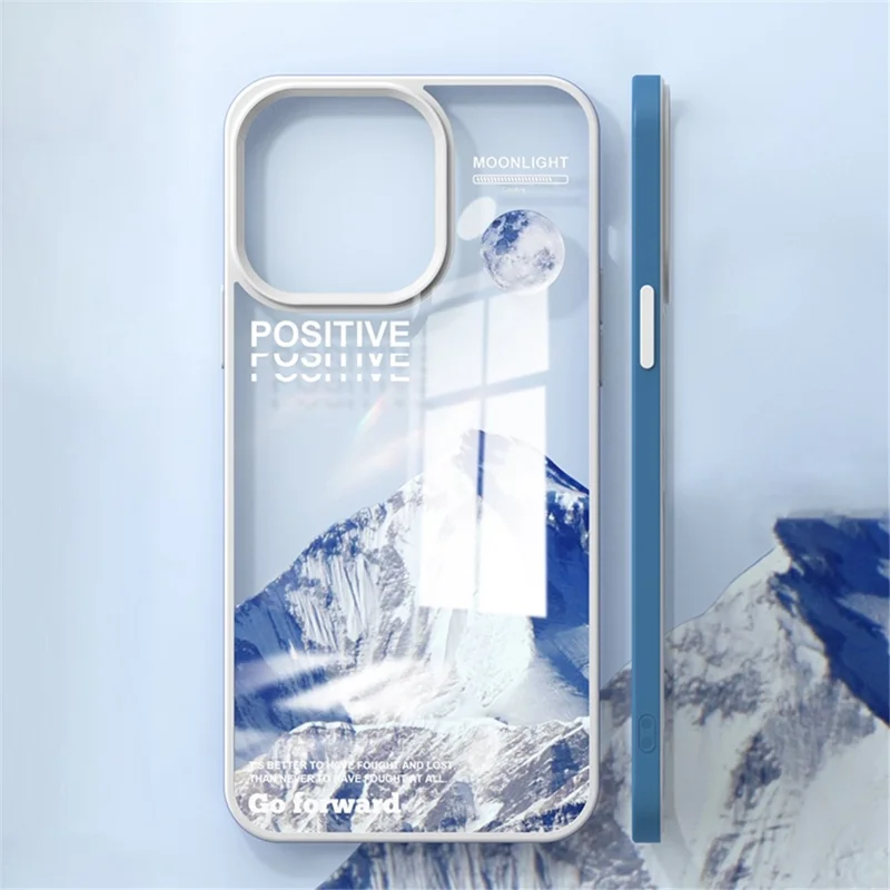 YOOBAO Dla iPhone 13 Pro 6,1 cala odporna na upadki obudowa z tworzywa TPU z nadrukiem wzoru wulkanu i lodowca - Lodowiec