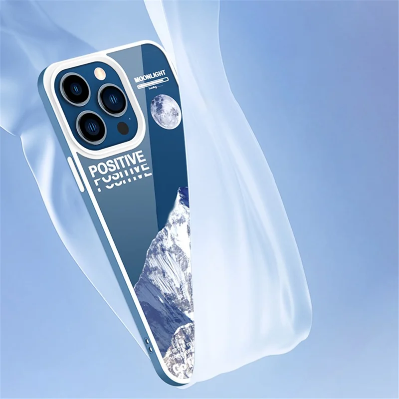 YOOBAO Dla iPhone 13 Pro 6,1 cala odporna na upadki obudowa z tworzywa TPU z nadrukiem wzoru wulkanu i lodowca - Lodowiec