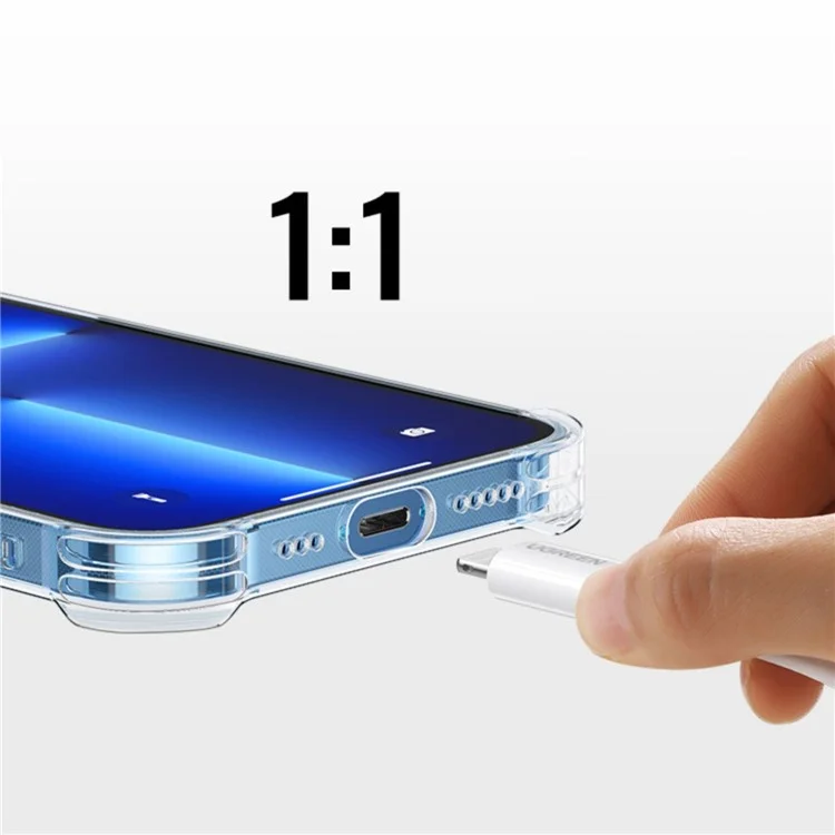 Yoobao Pour Iphone 13 Pro 6.1 Pouces Clai de Téléphone Silicone Transparent Four Corners Airbag Protection Back Cover