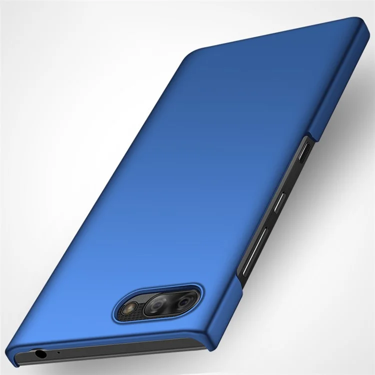 Case Protector de PC Duro Para BlackBerry Key2, Teléfono de Celda de Color Sólido a Prueba de Choques de la Parte Posterior - Azul