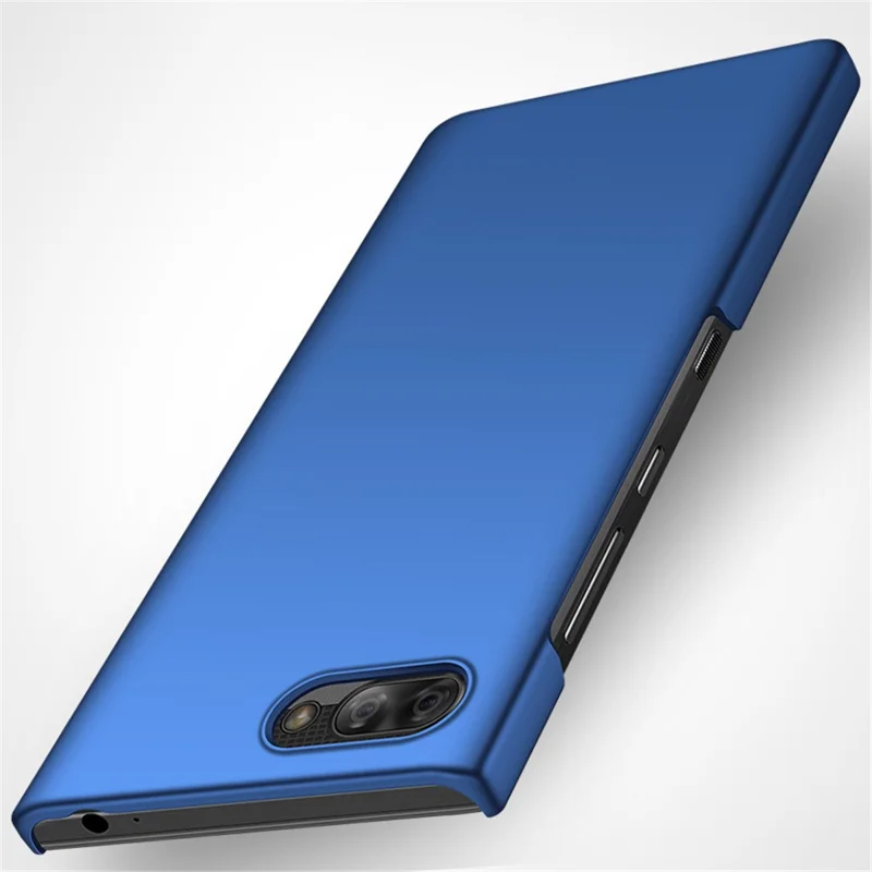 Hard PC Protective Case for BlackBerry Key2, Shockproof Solid Color Cell Phone Back Cover - Rose Gold