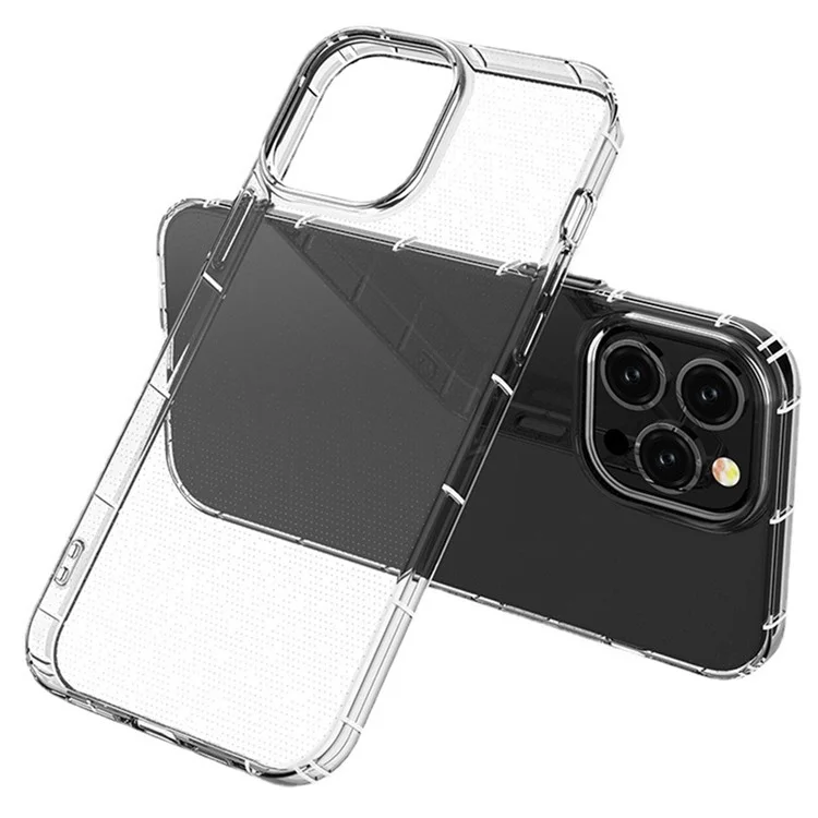 For iPhone 14 6.1 inch Crystal Clear Airbag Drop-proof Phone Case Anti-scratch TPU Cover