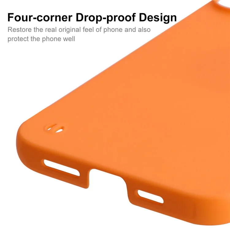 Enkay Hat Prince Para Iphone 14 Max 6.7 Pulgadas PC Hard ph Case de Teléfono Matte Matte Cover - Naranja