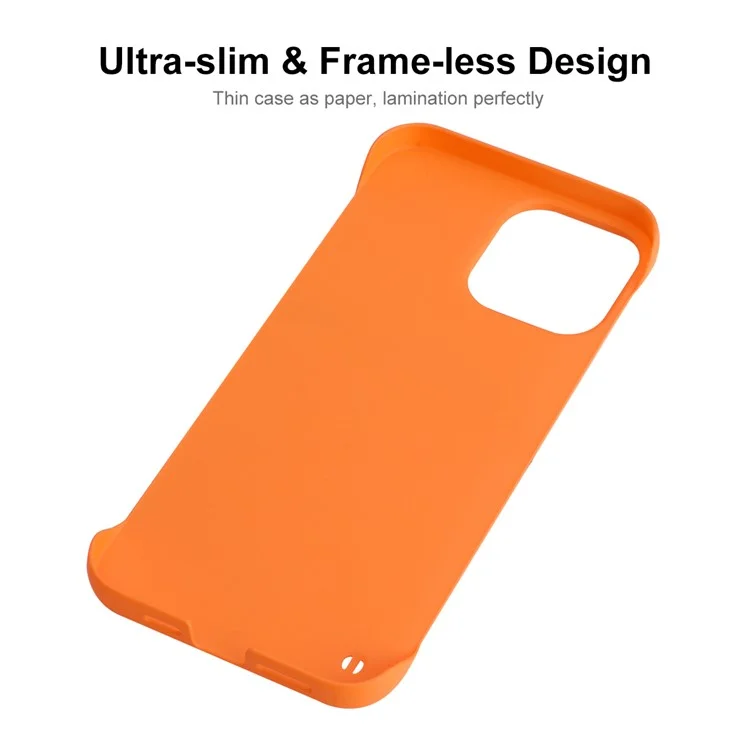 Enkay Hat Prince Para Iphone 14 Max 6.7 Pulgadas PC Hard ph Case de Teléfono Matte Matte Cover - Naranja