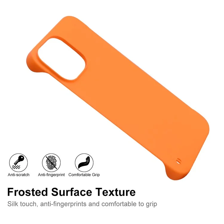 Enkay Hat Prince Para Iphone 14 Max 6.7 Pulgadas PC Hard ph Case de Teléfono Matte Matte Cover - Naranja