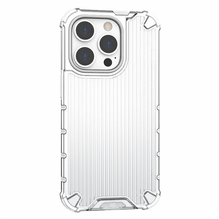 Pour Iphone 13 Pro Max 6,7 Pouces Case Slim de Slim pc + Coque de Protection Hybride Anti-automne Tpu - Transparent